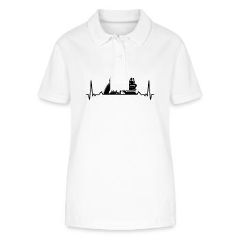 Freizeitpark Jahrmarkt Rummelplatz Kirmes - Stanley/Stella Frauen Bio-Poloshirt ELLISER - Weiß - Vorne - Anna (173cm)