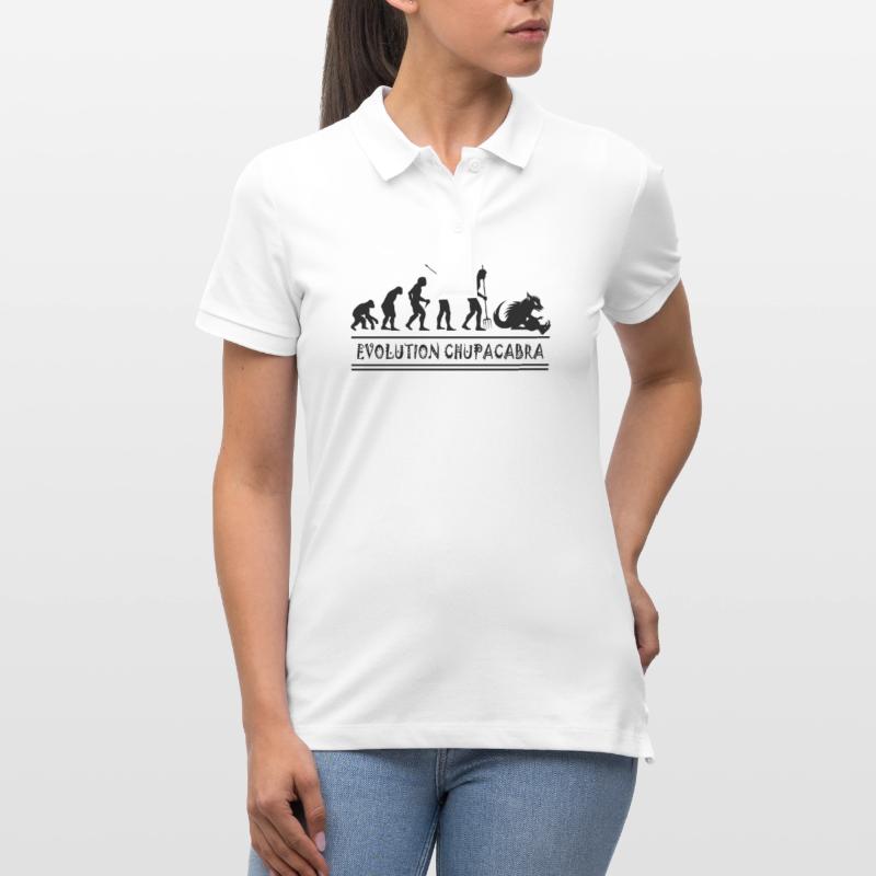 Cryptozoologistes Chupacabra Créatures Évolution Polo bio ELLISER Stanley/Stella Femme