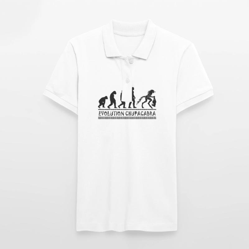Cryptozoologistes Chupacabra Créatures Évolution Polo bio ELLISER Stanley/Stella Femme