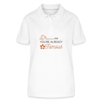 Like You Are Already Famous - Stanley/Stella Women’s Organic Polo Shirt ELLISER - white - Front - Anna (173cm)