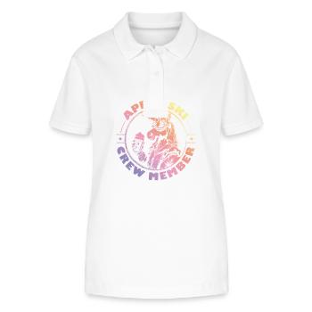 L’équipe d’après-ski licorne dit colorée - Polo bio ELLISER Stanley/Stella Femme - blanc - Devant - Anna (173cm)