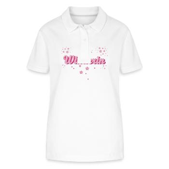 Winemaker Graduation Gift Winemaker - Stanley/Stella Women’s Organic Polo Shirt ELLISER - white - Front - Anna (173cm)