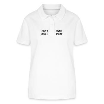 Hiking - Explore. Discover. Hike the American - Stanley/Stella Women’s Organic Polo Shirt ELLISER - white - Front - Anna (173cm)