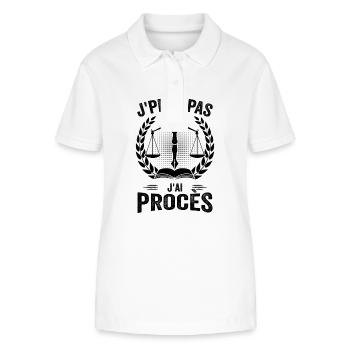 Lawyer - Justice - Law - Stanley/Stella Women’s Organic Polo Shirt ELLISER - white - Front - Anna (173cm)