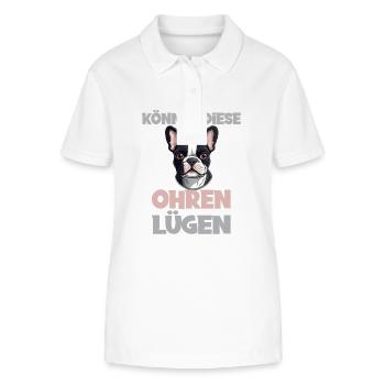 Können Diese Ohren Lügen? - Stanley/Stella Frauen Bio-Poloshirt ELLISER - Weiß - Vorne - Anna (173cm)