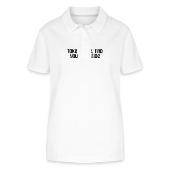 Hiking - Take a hike, find your wild side - Stanley/Stella Women’s Organic Polo Shirt ELLISER - white - Front - Anna (173cm)