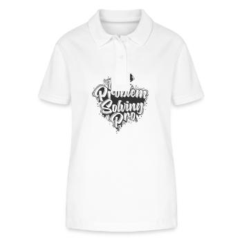 The Problem-Solving Pro - Stanley/Stella Frauen Bio-Poloshirt ELLISER - Weiß - Vorne - Anna (173cm)