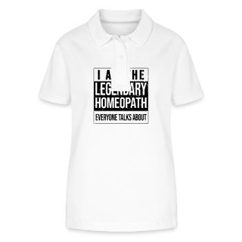 Legendary Homeopathic Herbal Naturopaths - Stanley/Stella Women’s Organic Polo Shirt ELLISER - white - Front - Anna (173cm)