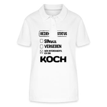 Koch relationship status - Stanley/Stella Women’s Organic Polo Shirt ELLISER - white - Front - Anna (173cm)