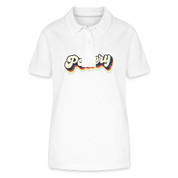 Pottery Ceramics Artist Retro - Stanley/Stella Frauen Bio-Poloshirt ELLISER - Weiß - Vorne - Anna (173cm)