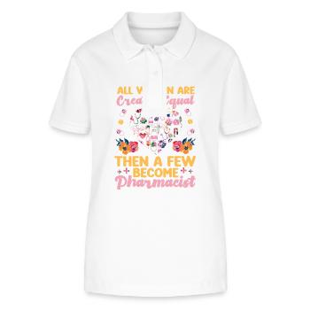 Pharmacy Tech Technician - Stanley/Stella Frauen Bio-Poloshirt ELLISER - Weiß - Vorne - Anna (173cm)