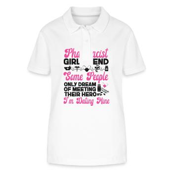 Pharmacy Tech Technician - Stanley/Stella Frauen Bio-Poloshirt ELLISER - Weiß - Vorne - Anna (173cm)
