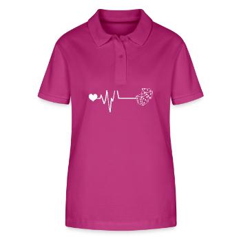 Dice Casino Pulse Heart Love - Stanley/Stella Women’s Organic Polo Shirt ELLISER - orchid Flower - Front - Luana (180cm)