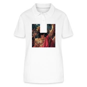 Jesus celebrates - Stanley/Stella Women’s Organic Polo Shirt ELLISER - white - Front - Anna (173cm)