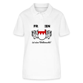 Die Franken kommen - Stanley/Stella Frauen Bio-Poloshirt ELLISER - Weiß - Vorne - Anna (173cm)