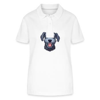 Kerry Blue Terrier Hunderasse Aquarell Karikatur Ka - Stanley/Stella Frauen Bio-Poloshirt ELLISER - Weiß - Vorne - Anna (173cm)