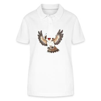 Joyful Falcon Spreading Wings - Stanley/Stella Women’s Organic Polo Shirt ELLISER - white - Front - Anna (173cm)