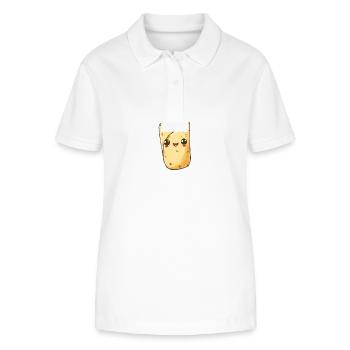 Appetizing Wrap Kebab Cartoon - Stanley/Stella Women’s Organic Polo Shirt ELLISER - white - Front - Anna (173cm)