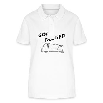 Goal Digger - Stanley/Stella Women’s Organic Polo Shirt ELLISER - white - Front - Anna (173cm)
