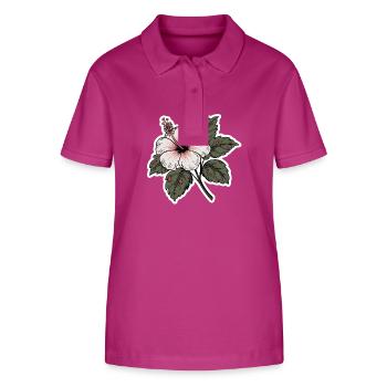 Hibiskus - Stanley/Stella Frauen Bio-Poloshirt ELLISER - Orchidee - Vorne - Luana (180cm)