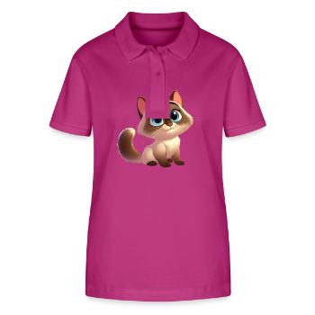 siamois 17 - Polo bio ELLISER Stanley/Stella Femme - mauve orchidée - Devant - Luana (180cm)