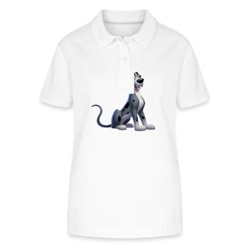 Great Dane - Stanley/Stella Women’s Organic Polo Shirt ELLISER - white - Front - Anna (173cm)