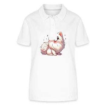 Spitz 3 - Stanley/Stella Frauen Bio-Poloshirt ELLISER - Weiß - Vorne - Anna (173cm)