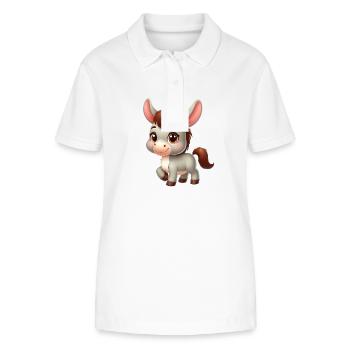donkey 1 - Stanley/Stella Women’s Organic Polo Shirt ELLISER - white - Front - Anna (173cm)