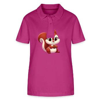 écureuil 2 - Polo bio ELLISER Stanley/Stella Femme - mauve orchidée - Devant - Luana (180cm)