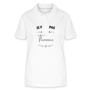 I CAN'T I HAVE FLAMENCO - HUMOR - Stanley/Stella Frauen Bio-Poloshirt ELLISER - Weiß - Vorne - Anna (173cm)