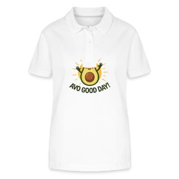 Avo Good Day - Stanley/Stella Women’s Organic Polo Shirt ELLISER - white - Front - Anna (173cm)