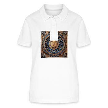Ramadan Gift Eid Mubarak Islam Allah Muslim - Stanley/Stella Women’s Organic Polo Shirt ELLISER - white - Front - Anna (173cm)