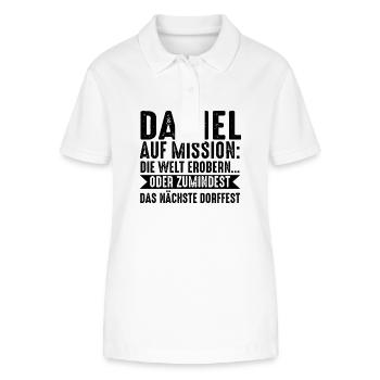 First name Daniel - Stanley/Stella Women’s Organic Polo Shirt ELLISER - white - Front - Anna (173cm)
