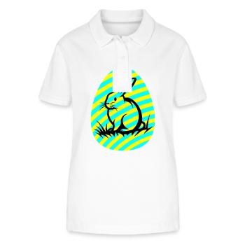 Hase Ostern Icon - Stanley/Stella Frauen Bio-Poloshirt ELLISER - Weiß - Vorne - Anna (173cm)