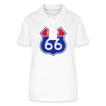 66 birthday - Stanley/Stella Frauen Bio-Poloshirt ELLISER - Weiß - Vorne - Anna (173cm)