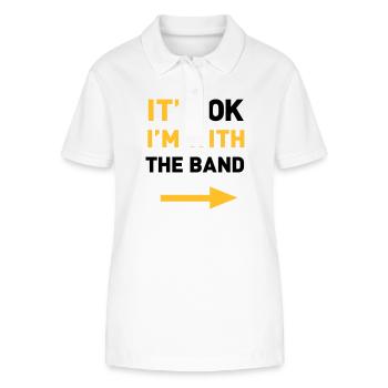 Im with the Band - Stanley/Stella Women’s Organic Polo Shirt ELLISER - white - Front - Anna (173cm)