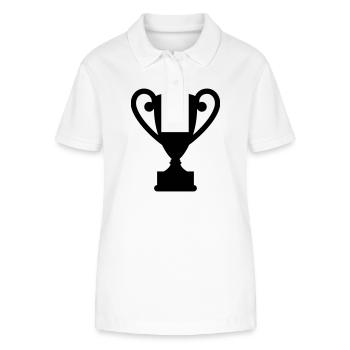 trophy Trophäe preis - Stanley/Stella Frauen Bio-Poloshirt ELLISER - Weiß - Vorne - Anna (173cm)