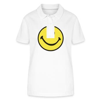 Sourire - Polo bio ELLISER Stanley/Stella Femme - blanc - Devant - Anna (173cm)