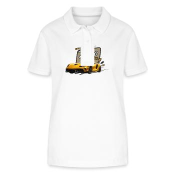 Turbo Titan Boost-Geschwindigkeit - Stanley/Stella Frauen Bio-Poloshirt ELLISER - Weiß - Vorne - Anna (173cm)