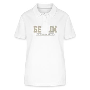 Berlin Spandau Vintage Logo - Stanley/Stella Frauen Bio-Poloshirt ELLISER - Weiß - Vorne - Anna (173cm)