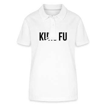 kung fu - Stanley/Stella Frauen Bio-Poloshirt ELLISER - Weiß - Vorne - Anna (173cm)