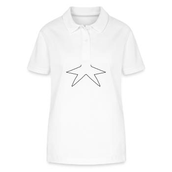 Stern form symbol - Stanley/Stella Frauen Bio-Poloshirt ELLISER - Weiß - Vorne - Anna (173cm)