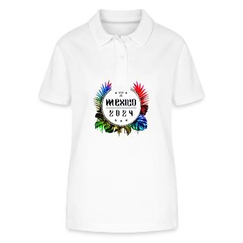 Mexico 2024 Colorful - Stanley/Stella Women’s Organic Polo Shirt ELLISER - white - Front - Anna (173cm)