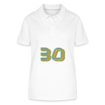 30 - Polo bio ELLISER Stanley/Stella Femme - blanc - Devant - Anna (173cm)