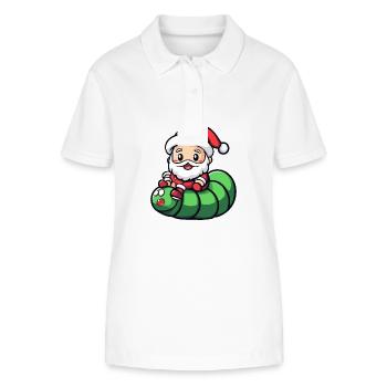 Ver Père Noël - Polo bio ELLISER Stanley/Stella Femme - blanc - Devant - Anna (173cm)