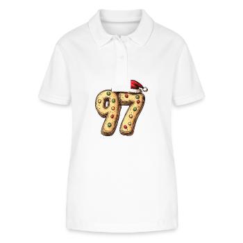 97 Number Christmas - Stanley/Stella Women’s Organic Polo Shirt ELLISER - white - Front - Anna (173cm)