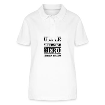 Best Uncle Star Saying - Stanley/Stella Women’s Organic Polo Shirt ELLISER - white - Front - Anna (173cm)