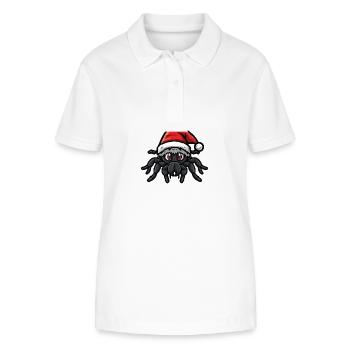 Tarantula Weihnachten - Stanley/Stella Frauen Bio-Poloshirt ELLISER - Weiß - Vorne - Anna (173cm)