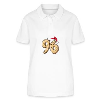 96 Nombre Noël - Polo bio ELLISER Stanley/Stella Femme - blanc - Devant - Anna (173cm)