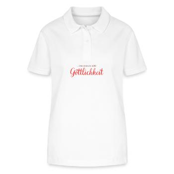 ... and discover your divinity - Stanley/Stella Women’s Organic Polo Shirt ELLISER - white - Front - Anna (173cm)